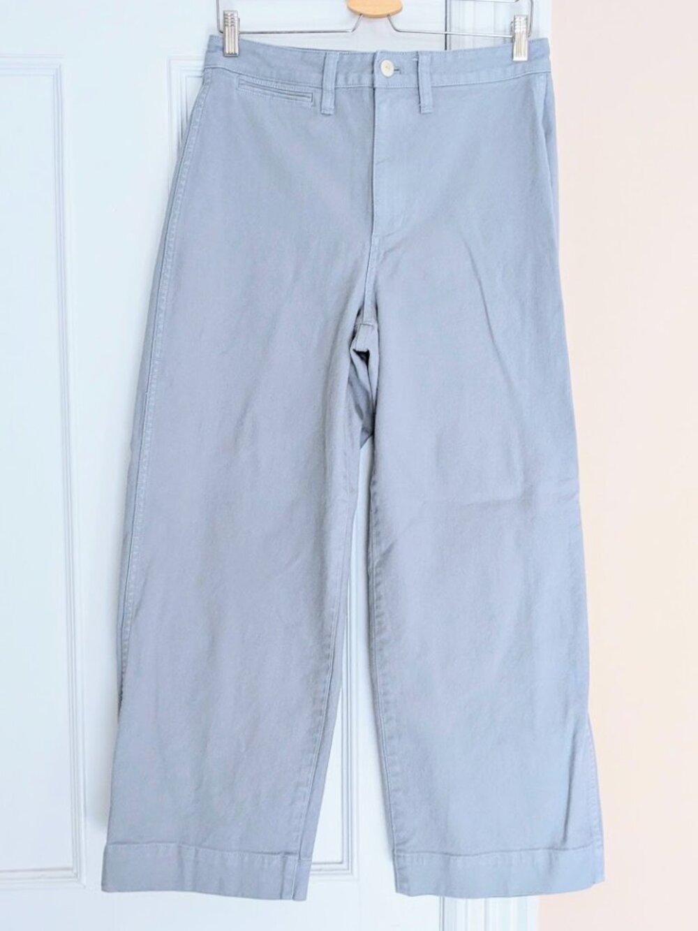MADEWELL 27 Tall Curvy Slim Emmett Wide-Leg Crop Pants